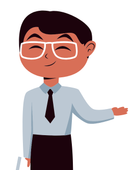 grafica professionista giacca e cravatta mentorship